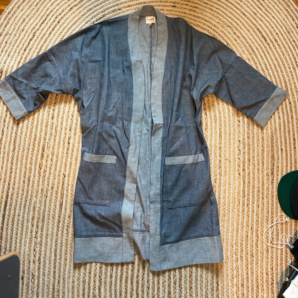 LONGWAY (Formally Neve and Hawk) denim Kimono - Large